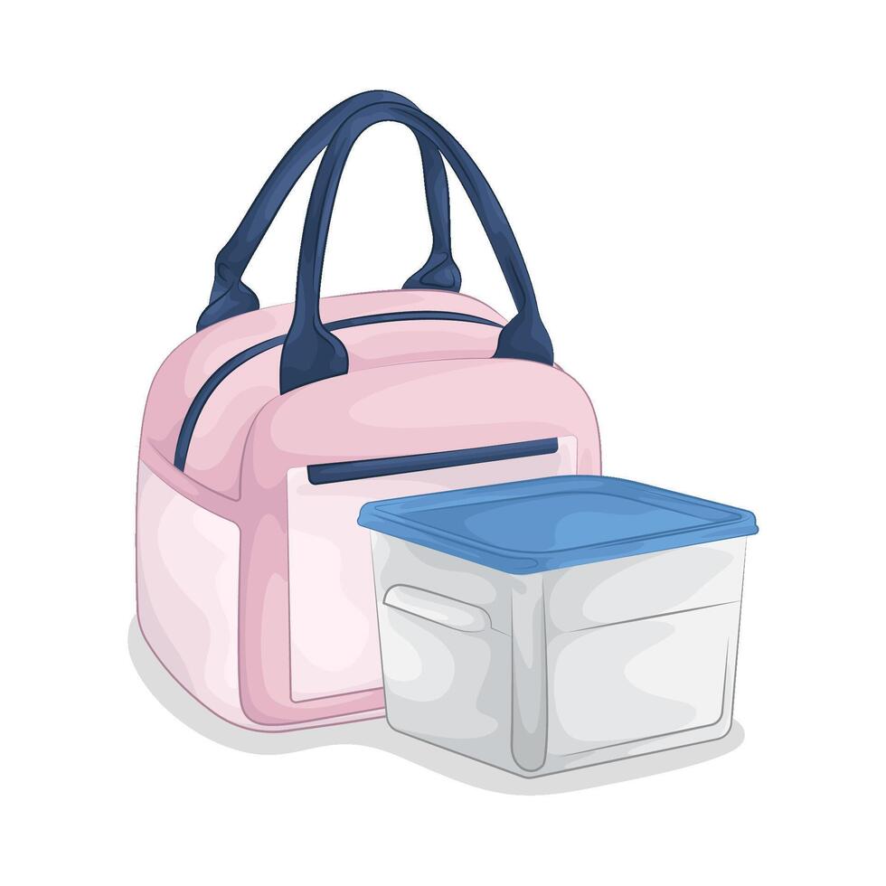 illustration of Leakproof and Seal Food Containers vector