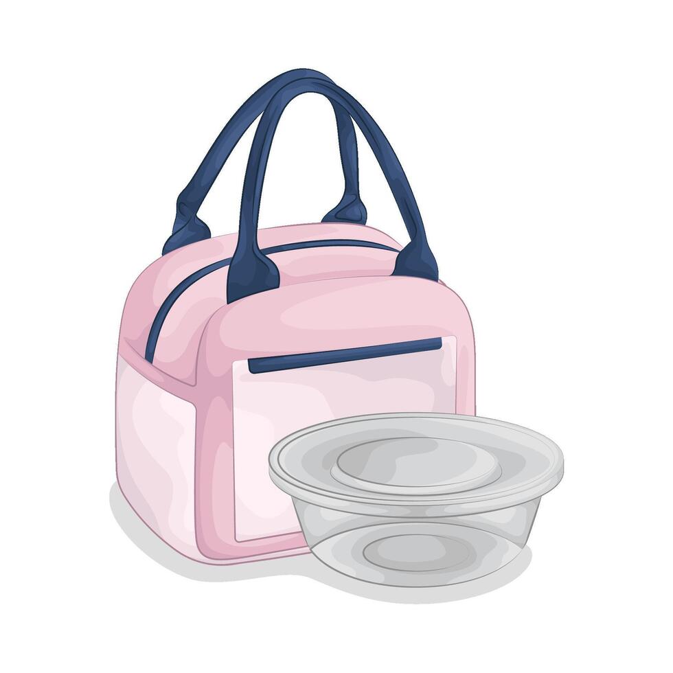 Practical Transparent Food Containers vector