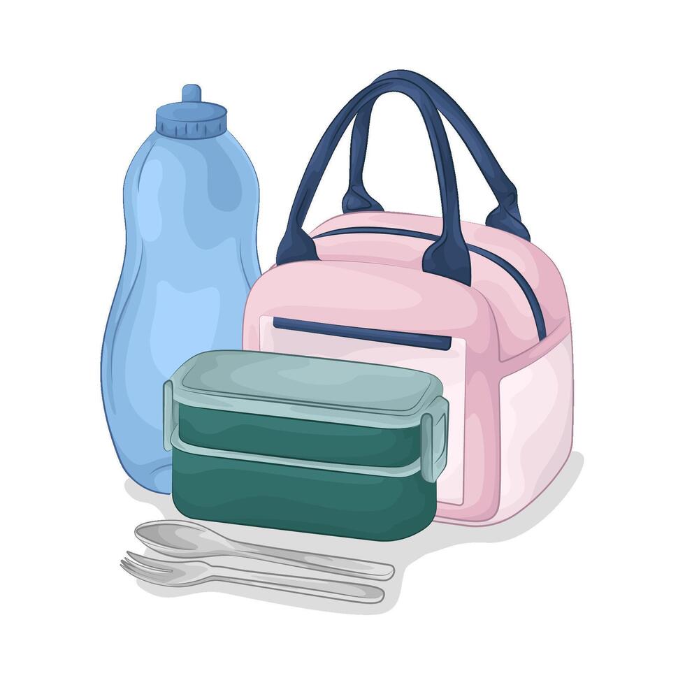 illustration of Bottles and Containers vector