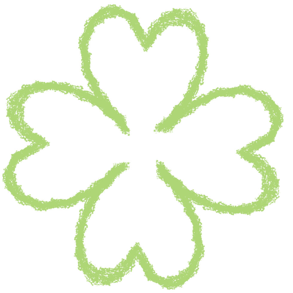 Green clover line png