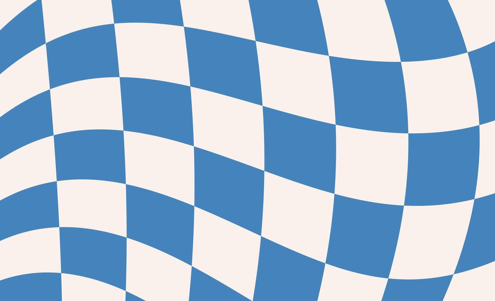 Blue Groovy checkered vintage aesthetic backgrounds vector