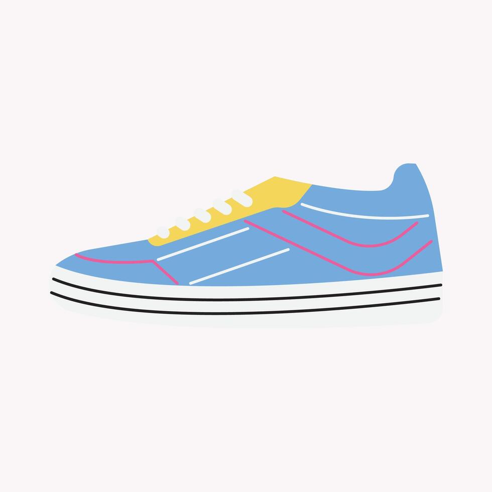 Flat Sneakers illustration Design vector