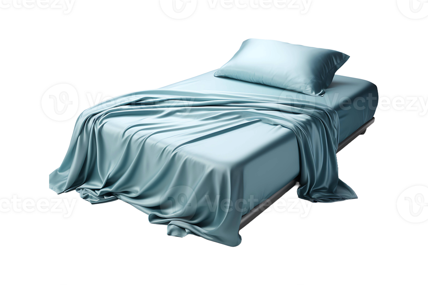 Fitted Bed Sheet isolated on transparent background. png