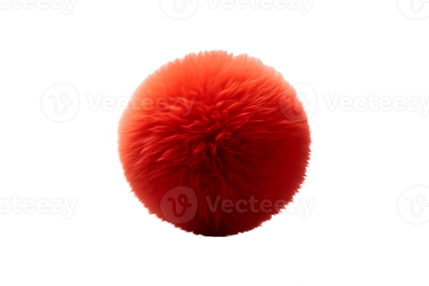 Felt Ball isolated on transparent background. png