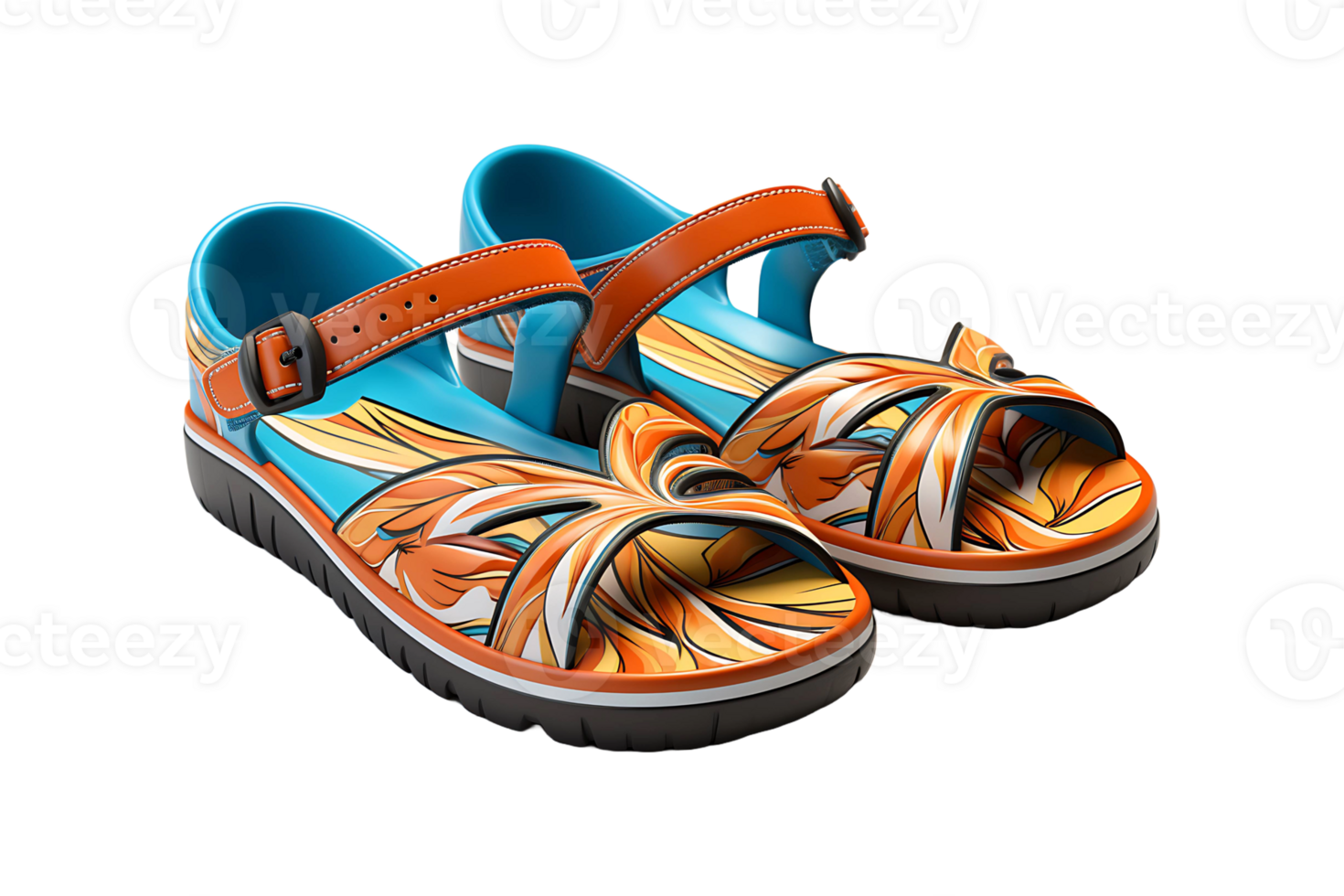 Kids Flip Flop isolated on transparent background. png