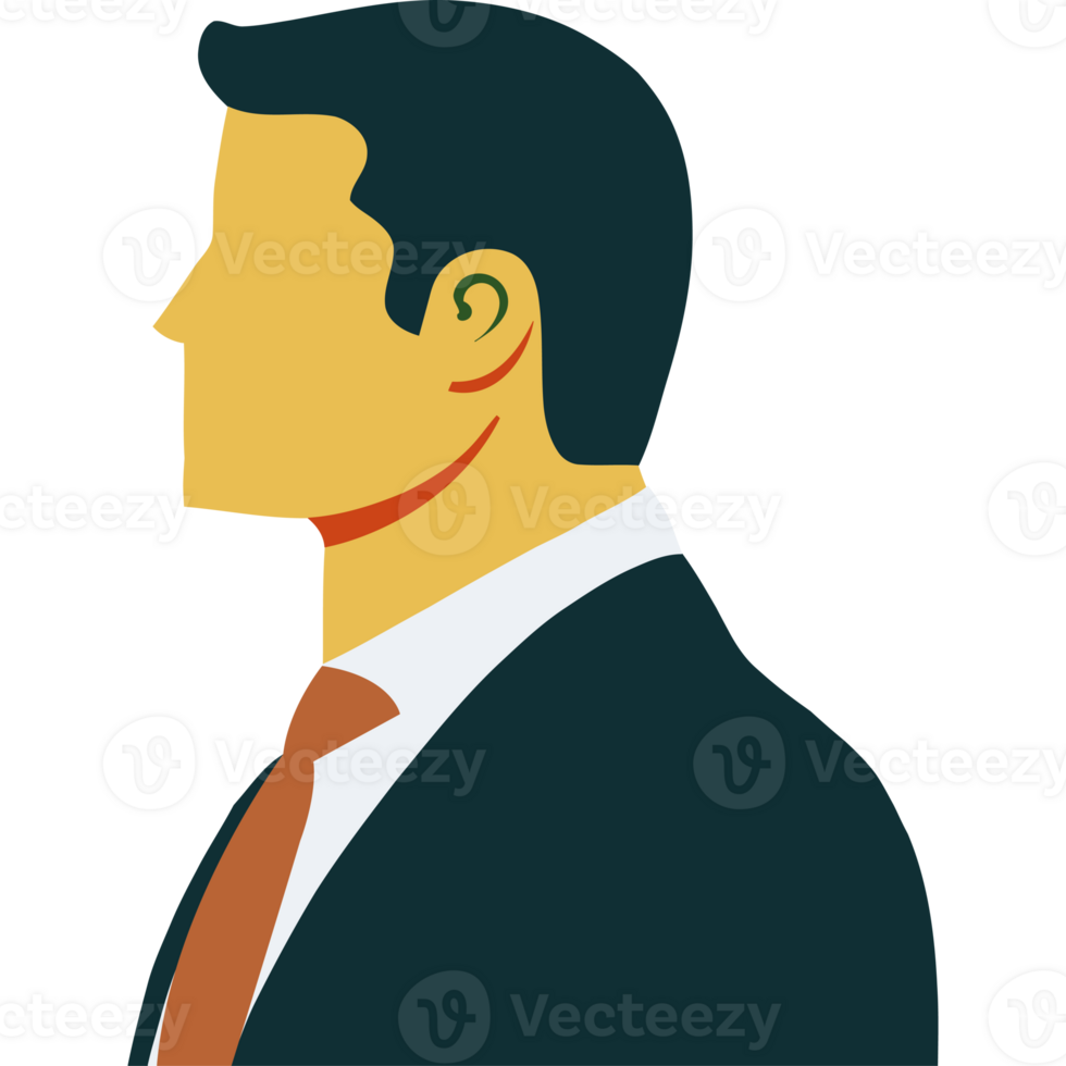 A man in a suit and tie is shown png