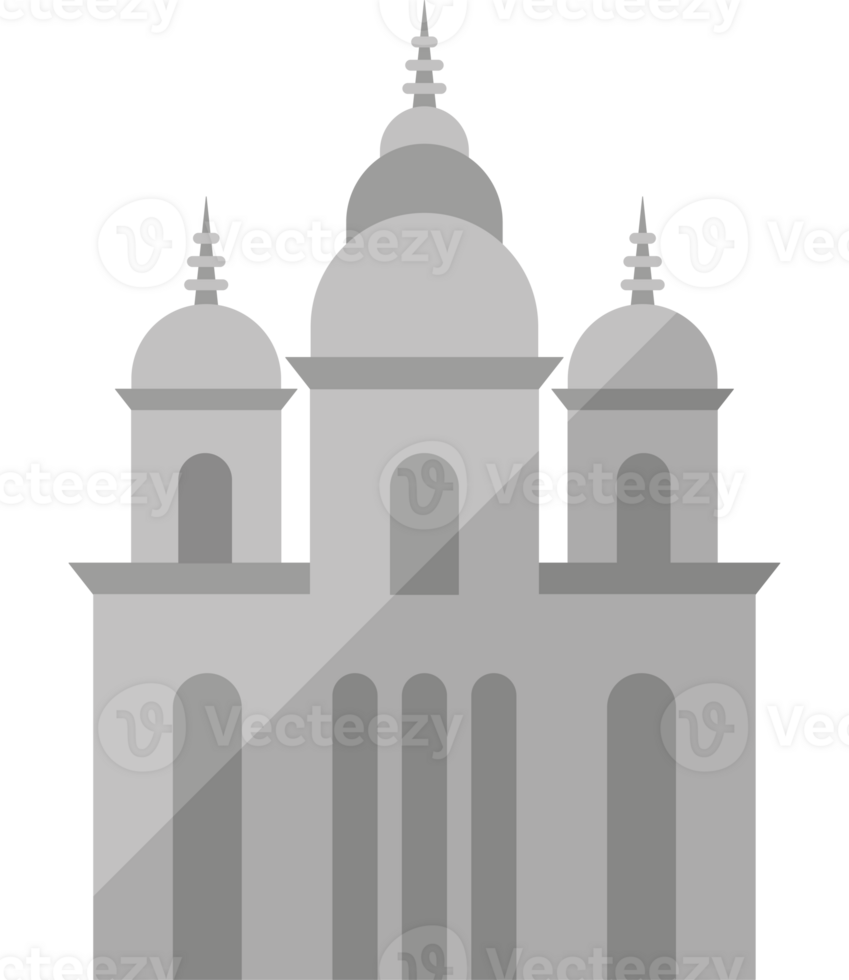 A church icon with a long shadow png