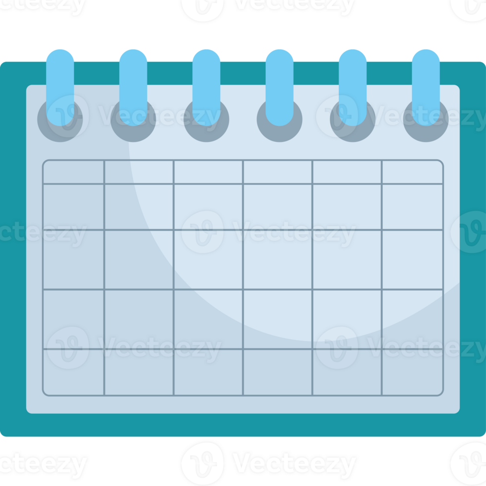 A calendar icon with blue lines png