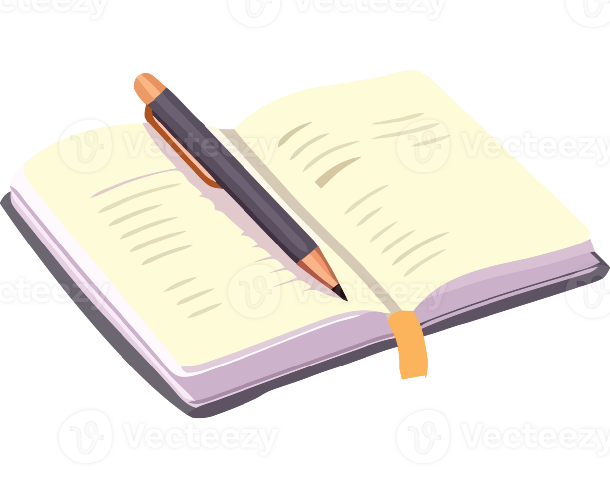 Pen and notebook icon png