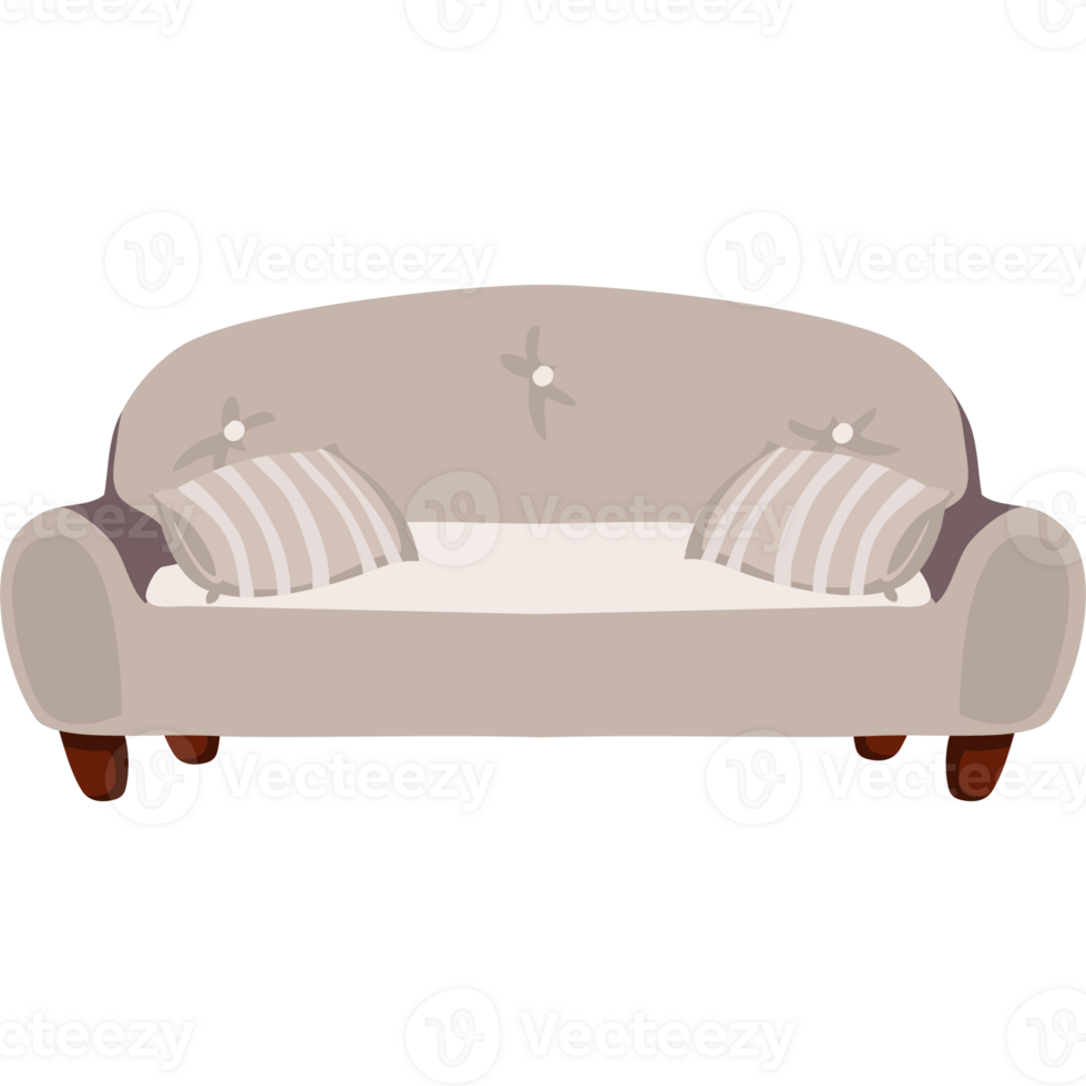 A couch with pillows on it png