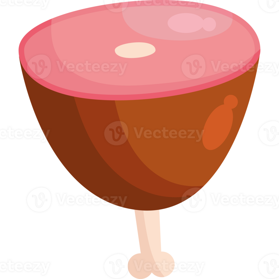 A cartoon of a fruit on a stick png
