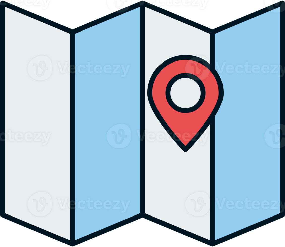 A map with a pin pointing to a location png