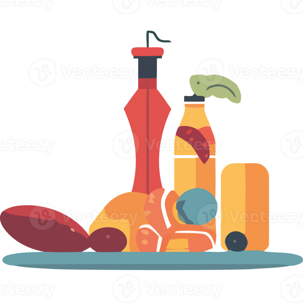 A bottle of ketchup, a bottle of mustard, a bottle of pickles, a bottle png