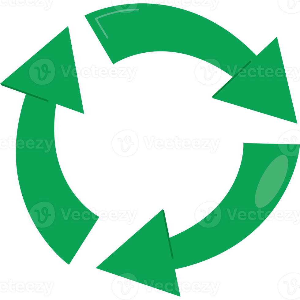 Green recycle symbol clip art png