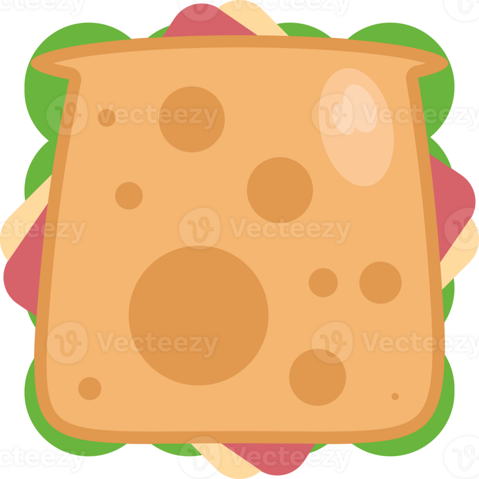 A sandwich with cheese and meat on it png