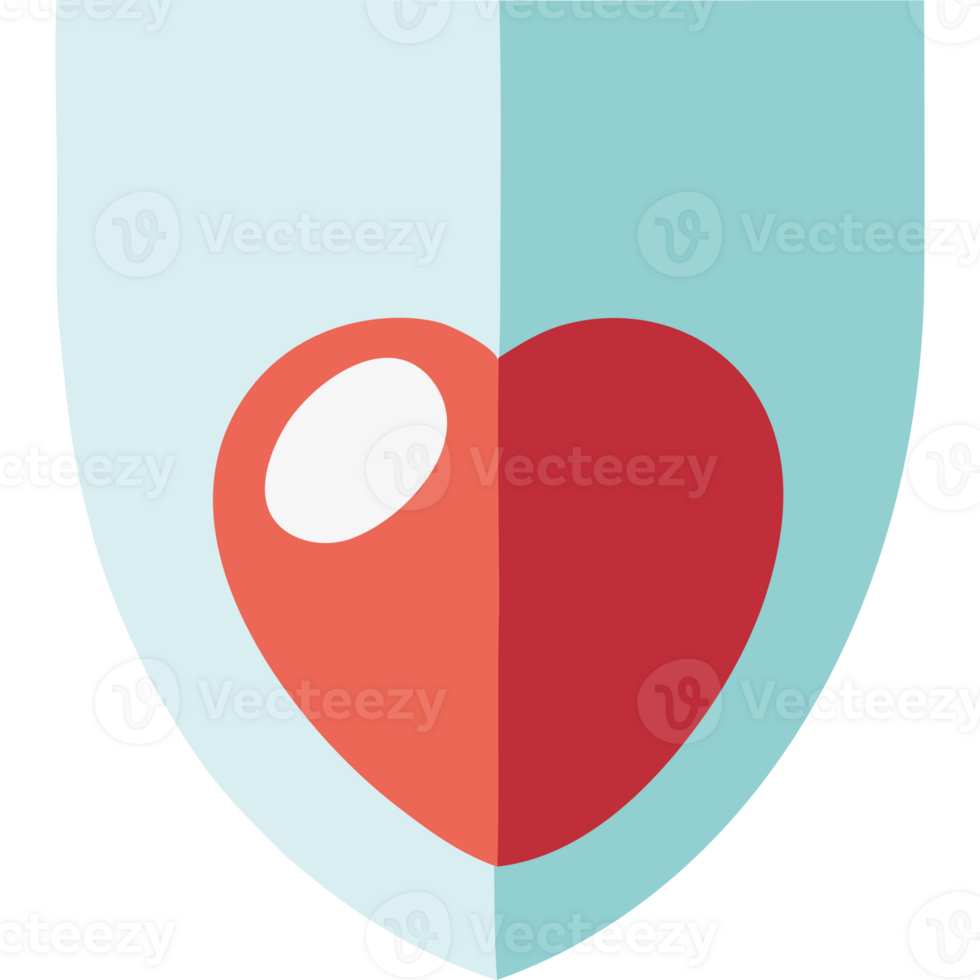 Heart shield icon png