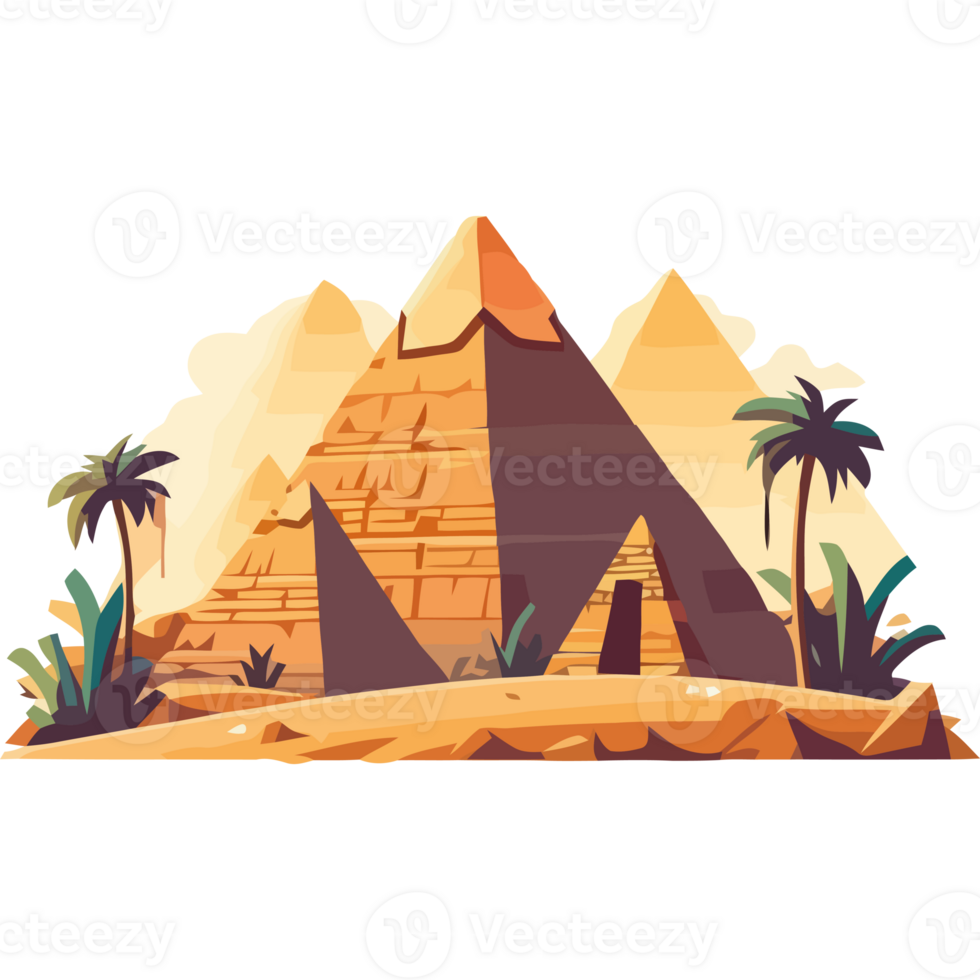 Egyptian pyramids illustration 49621266 PNG