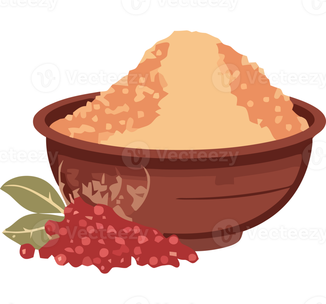 A bowl of pomegranate seeds and a leaf png