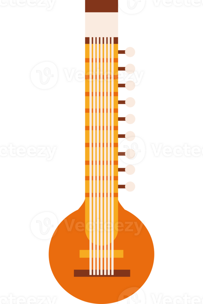 An orange instrument with a string attached to it png