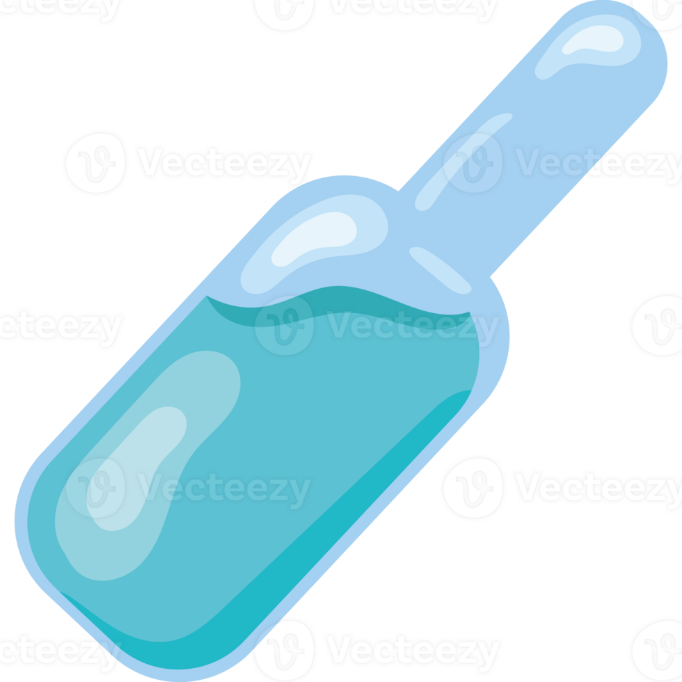 A blue liquid bottle with a handle png