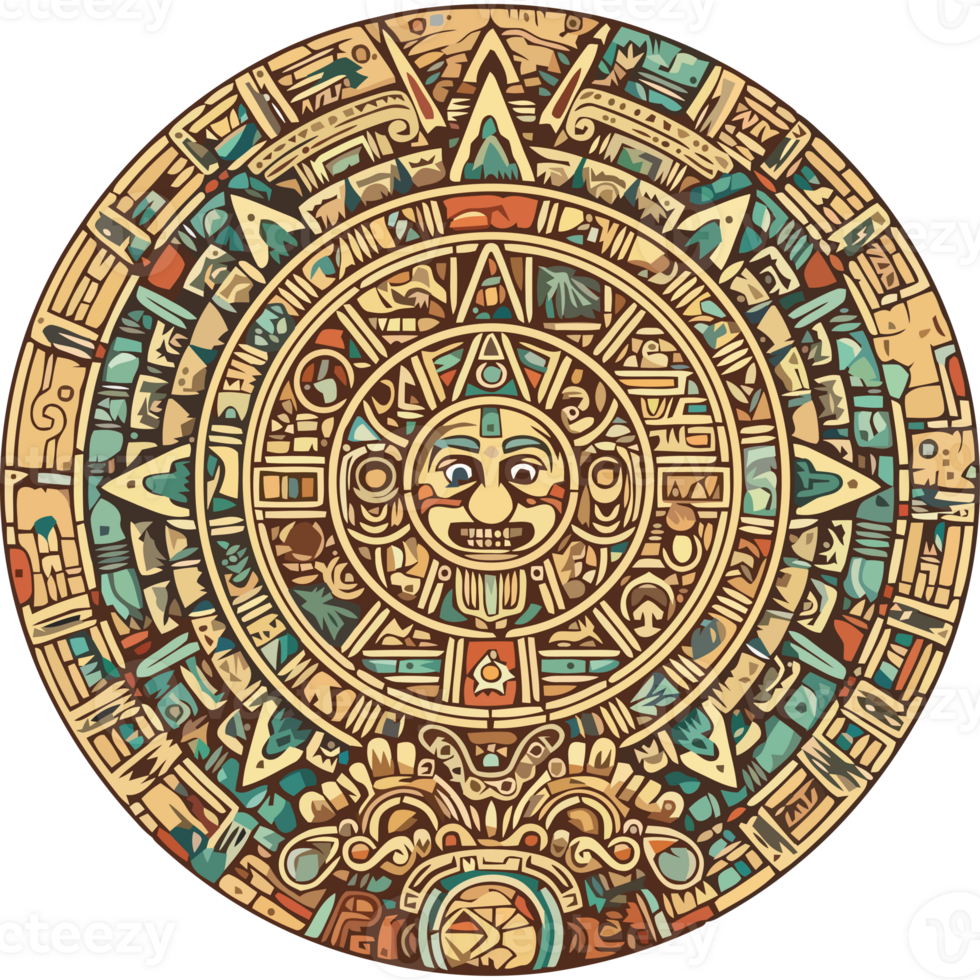 The mayan calendar is shown in this image png