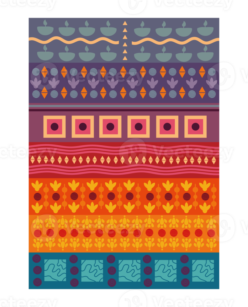 A colorful pattern with a border and a border png