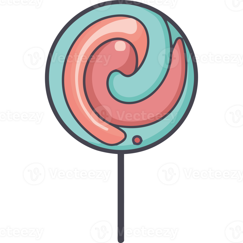 Lollipop icon in a flat style png