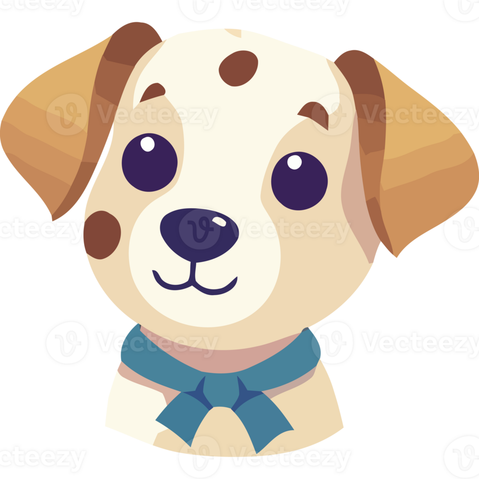 A cartoon dog with a blue bow tie png