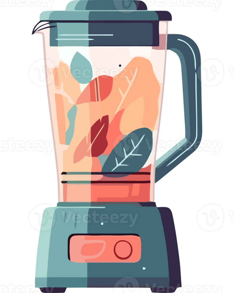 A blender with fruit and vegetables in it png
