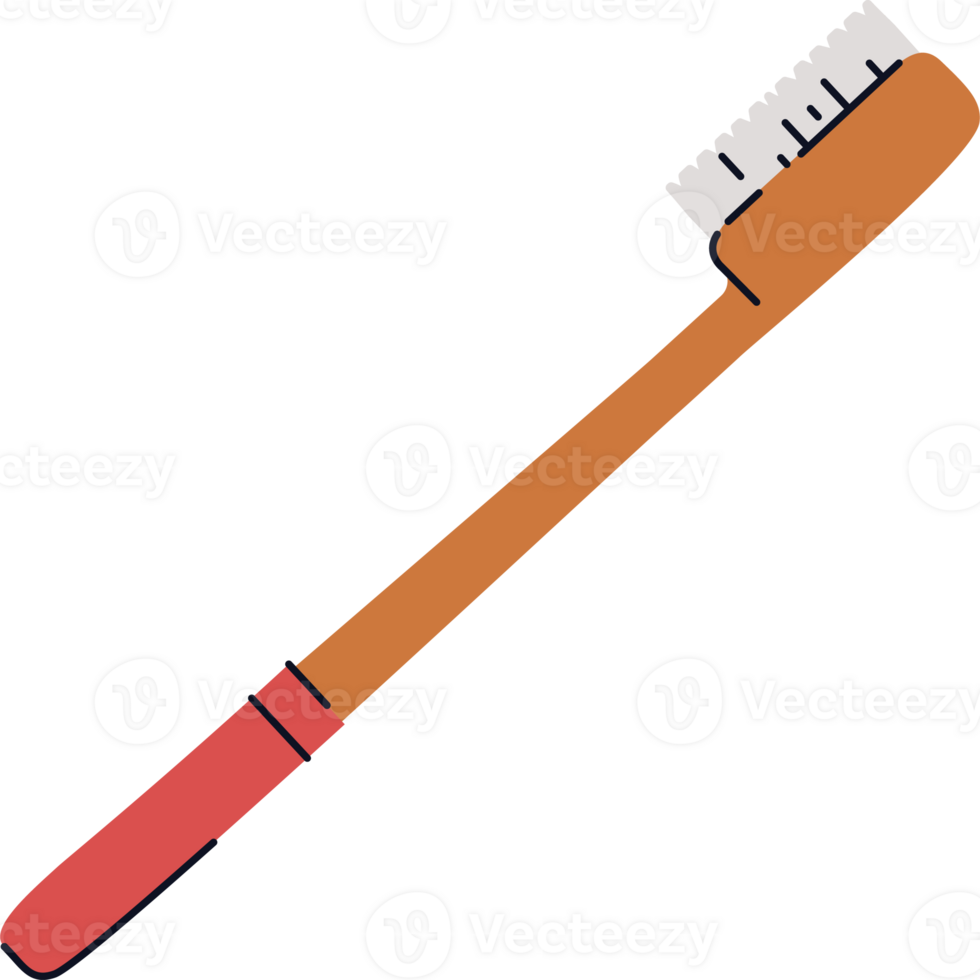 A toothbrush with a handle and a toothbrush head png
