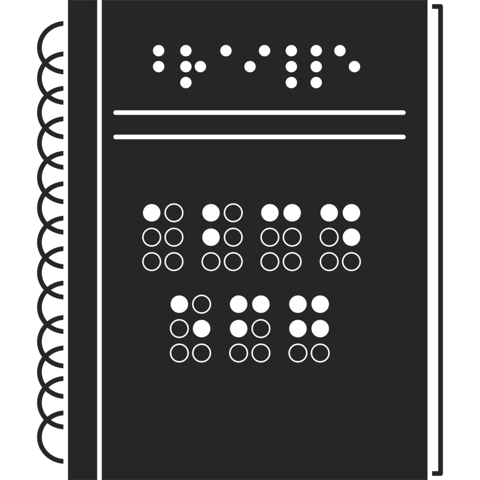 A black notebook with dots on it png
