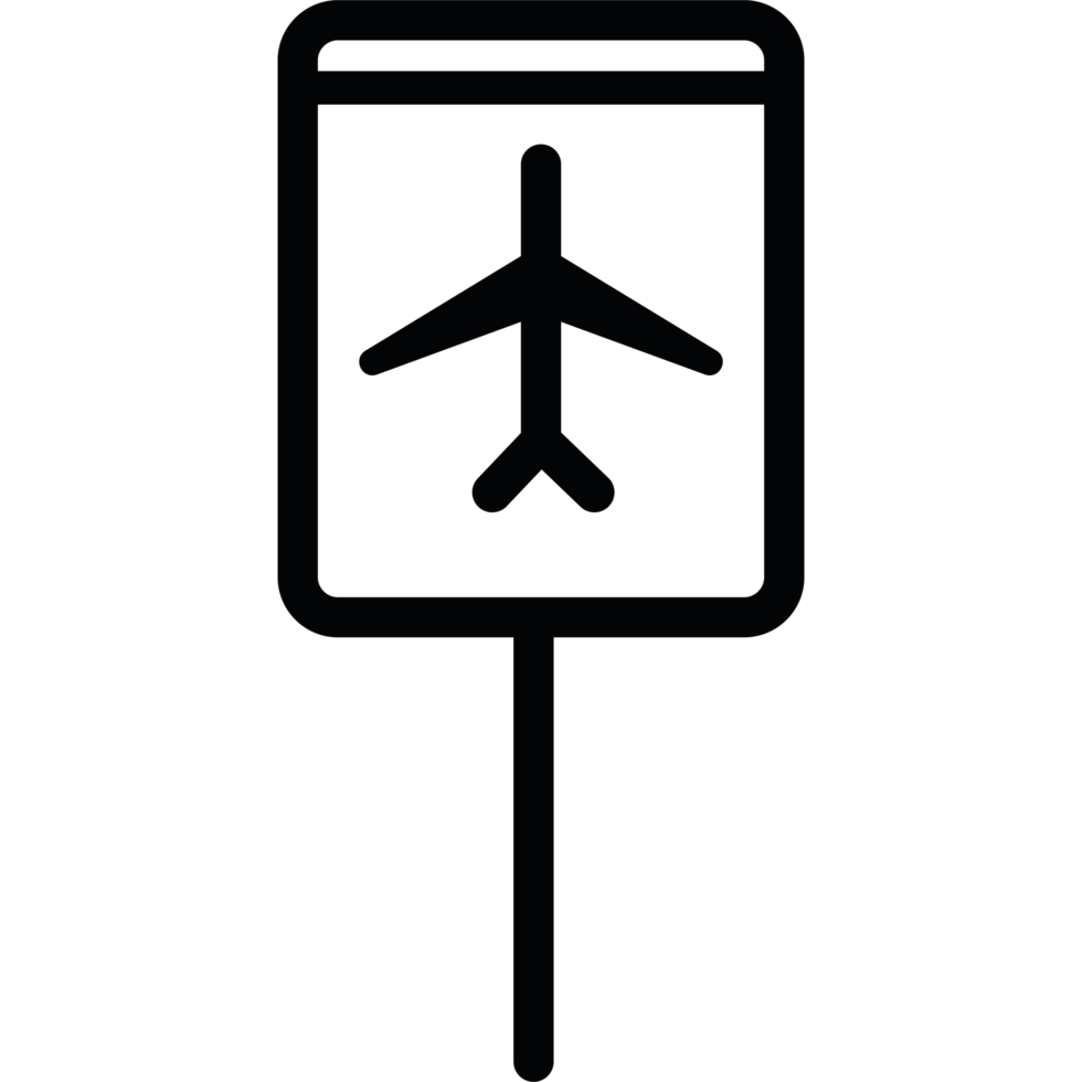 Airport sign icon png