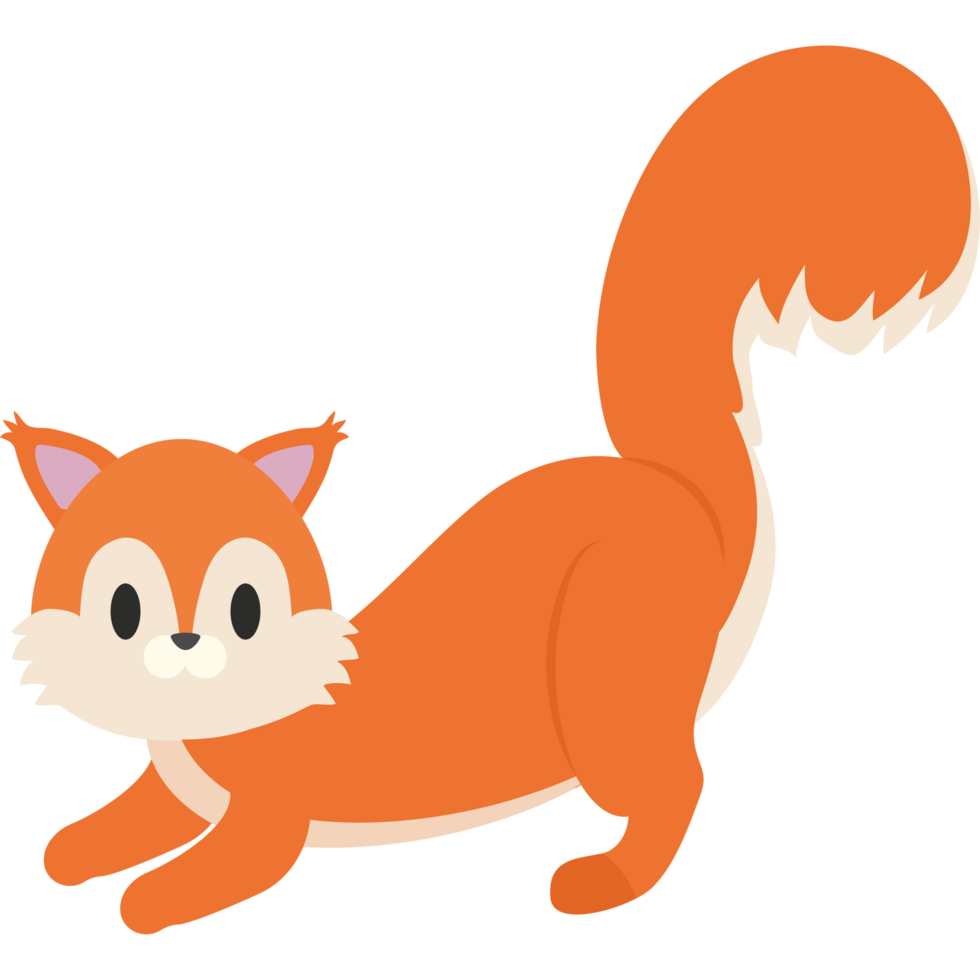 An orange cat with a tail and ears png