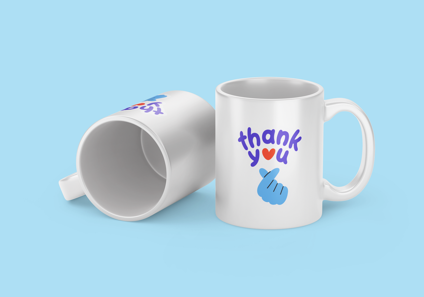 Mug mockup logo psd