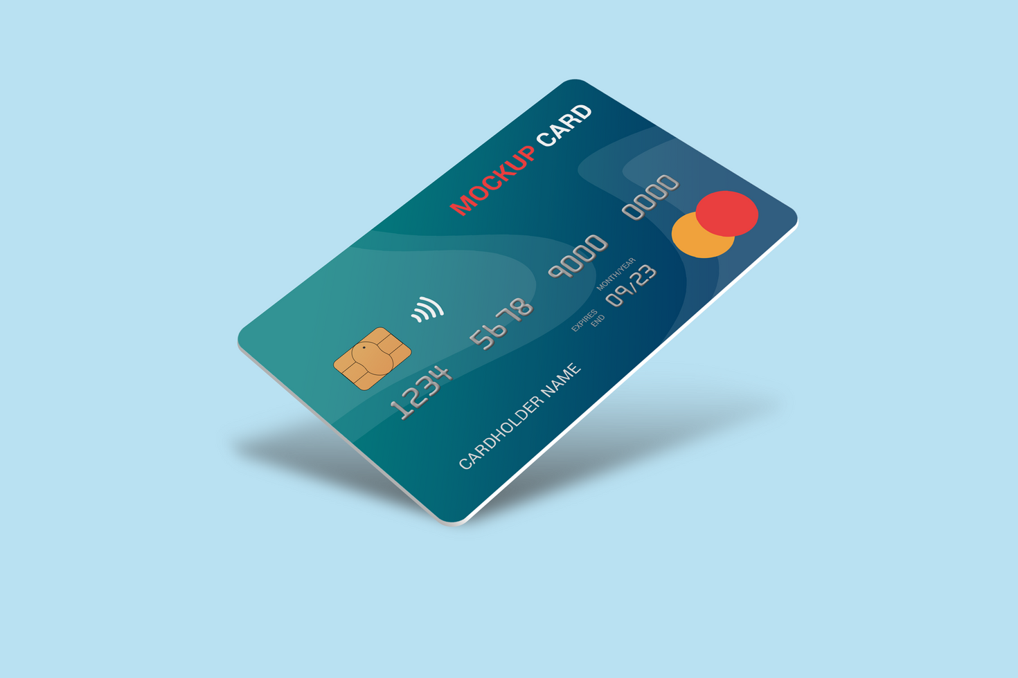 Smart card, plastic card, Debit Card Mockup psd