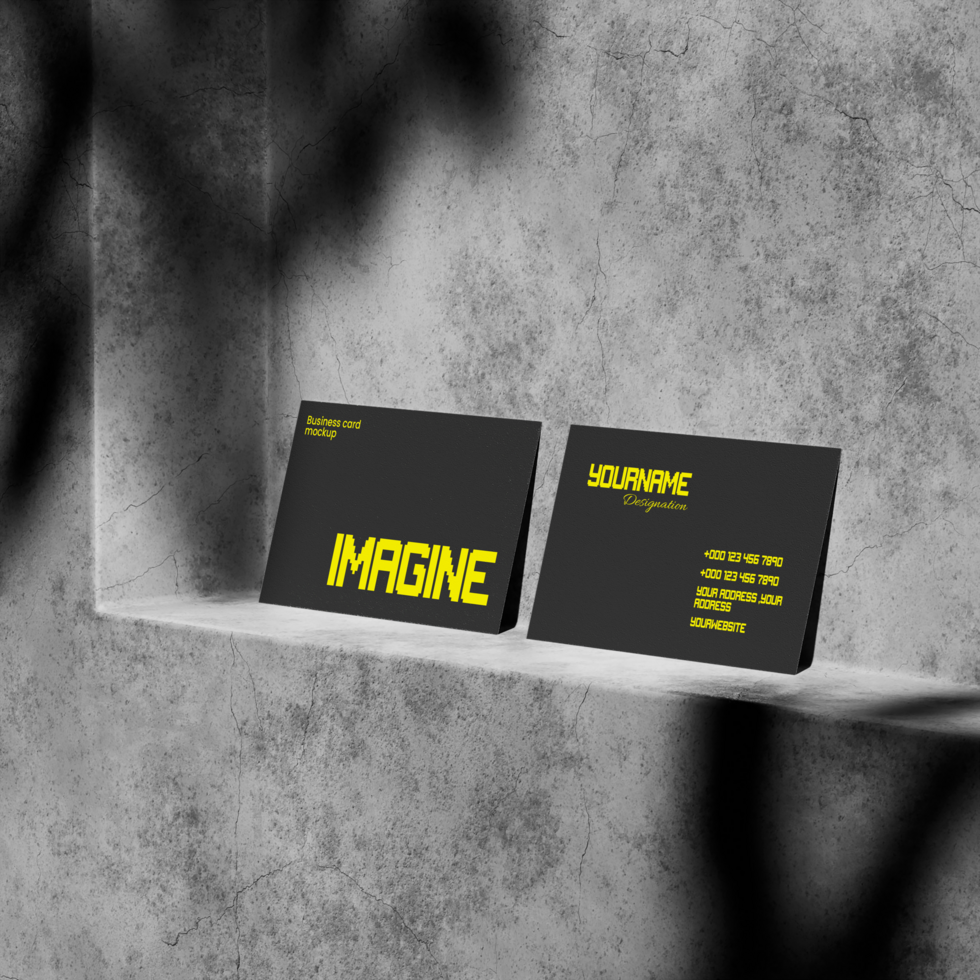 Modern visiting card mockup design psd