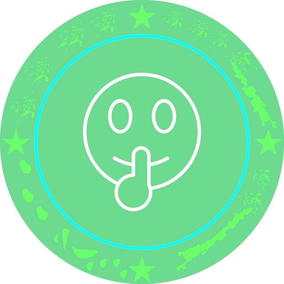 Shushing Face Icon Design vector
