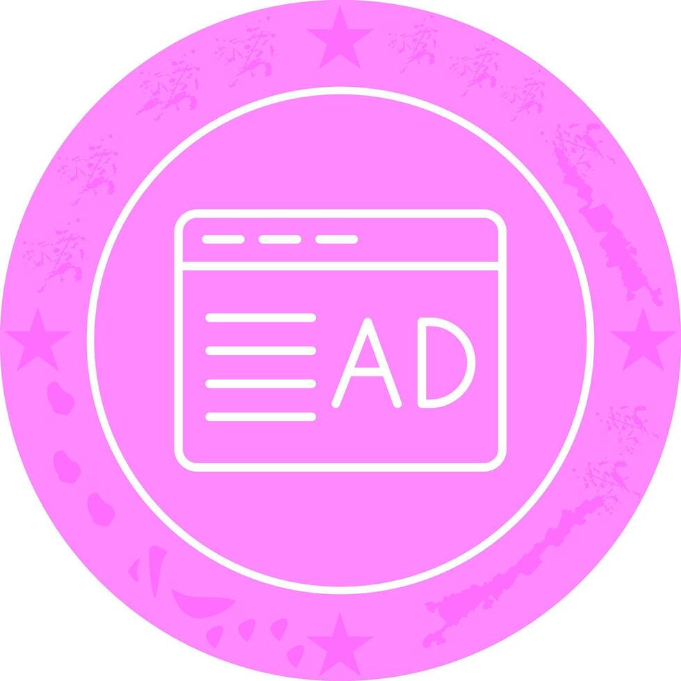 Ad Placement Icon Design vector