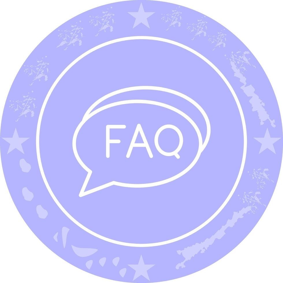 FAQ Section Icon Design vector