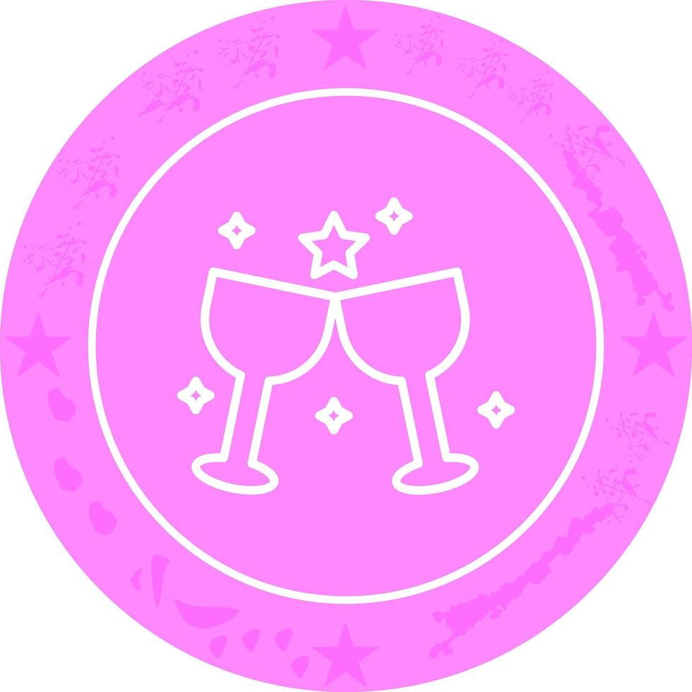 Wine Party Icon Design vector