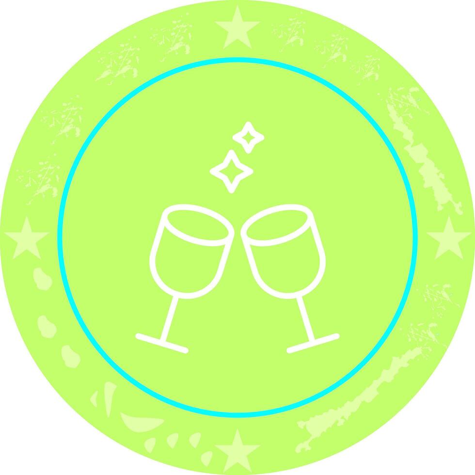 Wine Glasses Icon Design vector