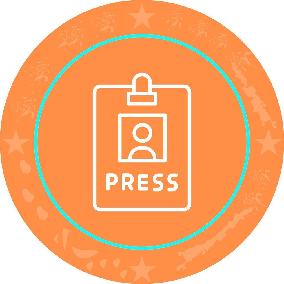 Press Pass Icon Design vector