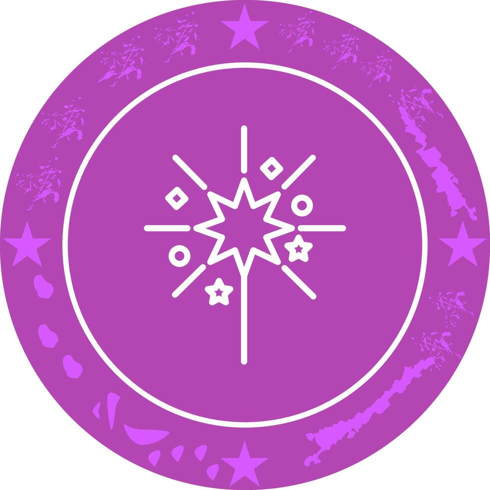 Sparklers Icon Design vector