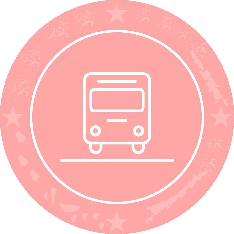 Oncoming Bus Icon Design vector