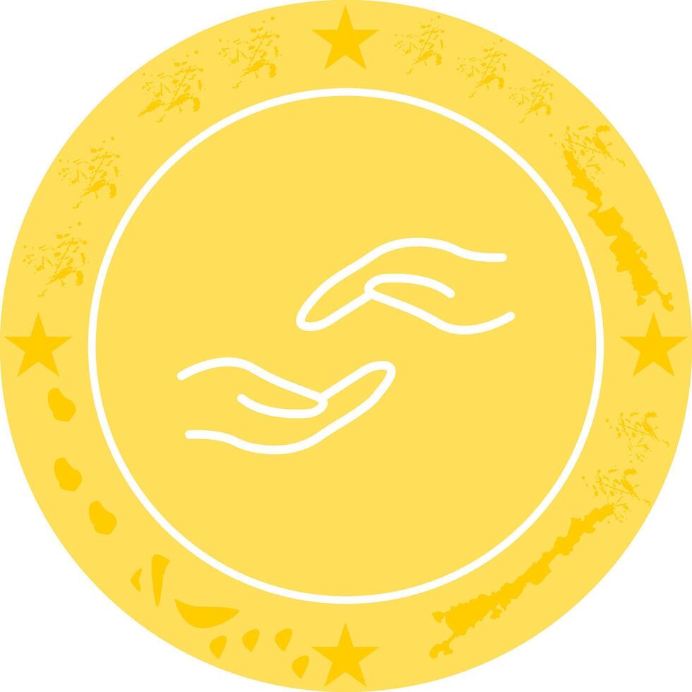 Supportive Hand Icon Design vector