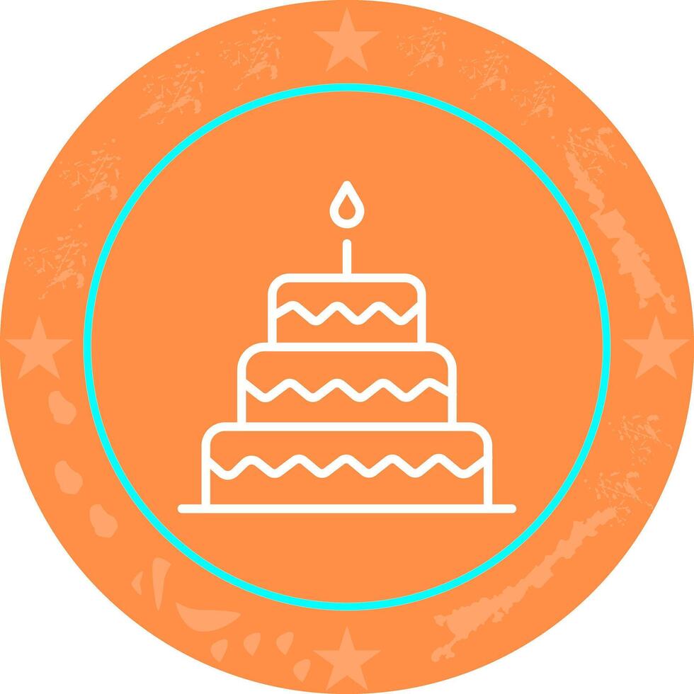 Cake Topper Icon Design vector
