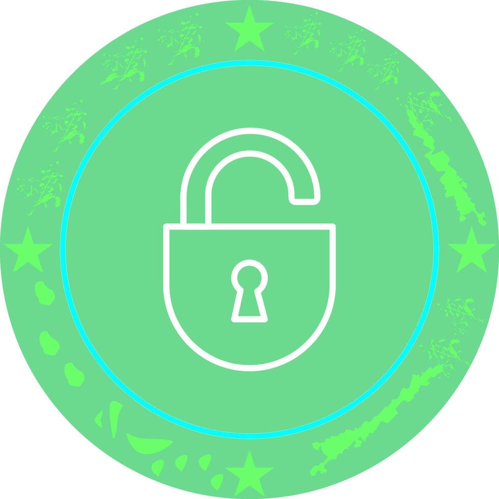 Open Lock Icon Design vector