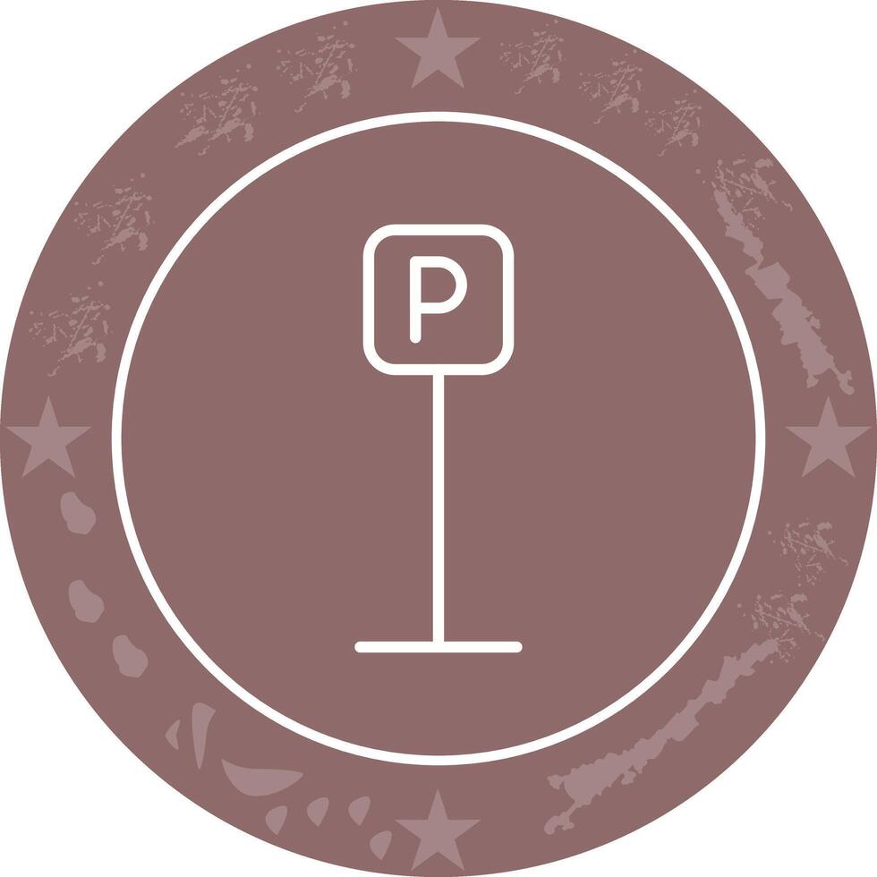 P Button Icon Design vector
