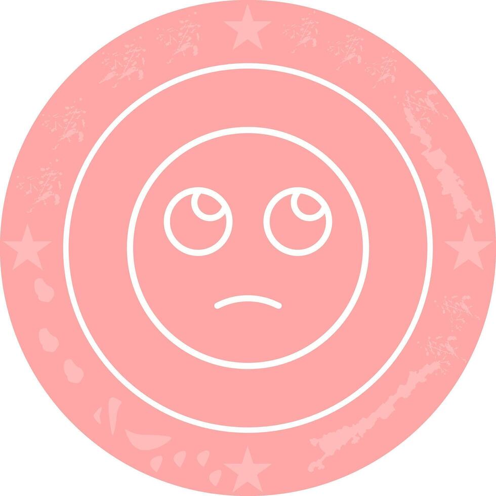 Face with Rolling Eyes Icon Design vector