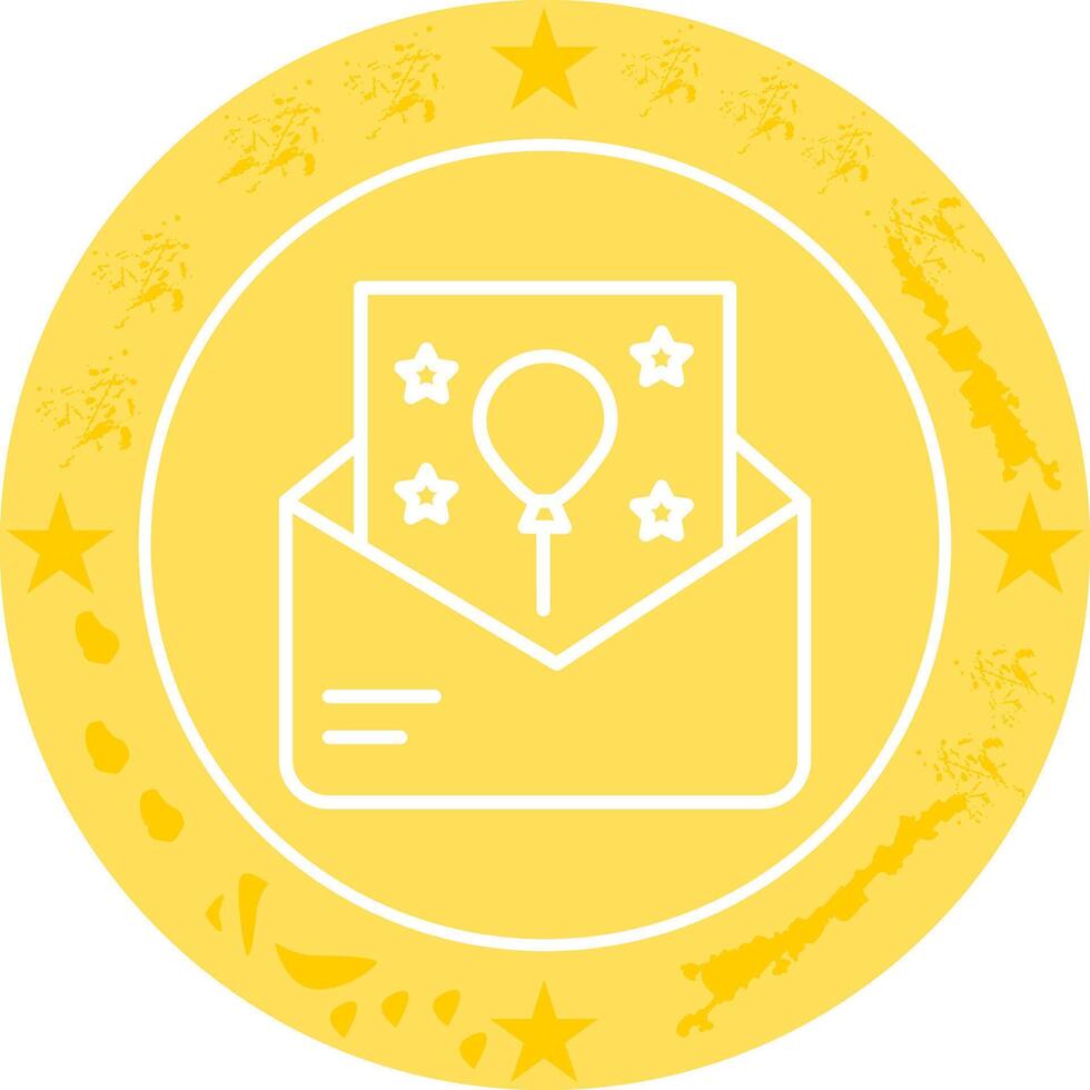Party Invitation Icon Design vector